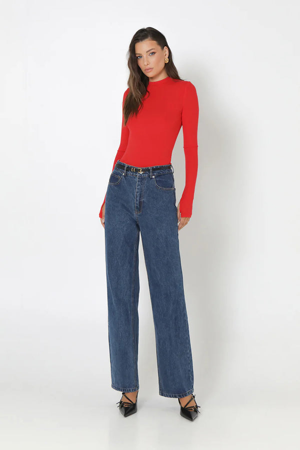 Cassidy Top | Flame | Madison the Label Shirt Madison The Label    prem. clothing boutique Chatham, Ontario, Canada