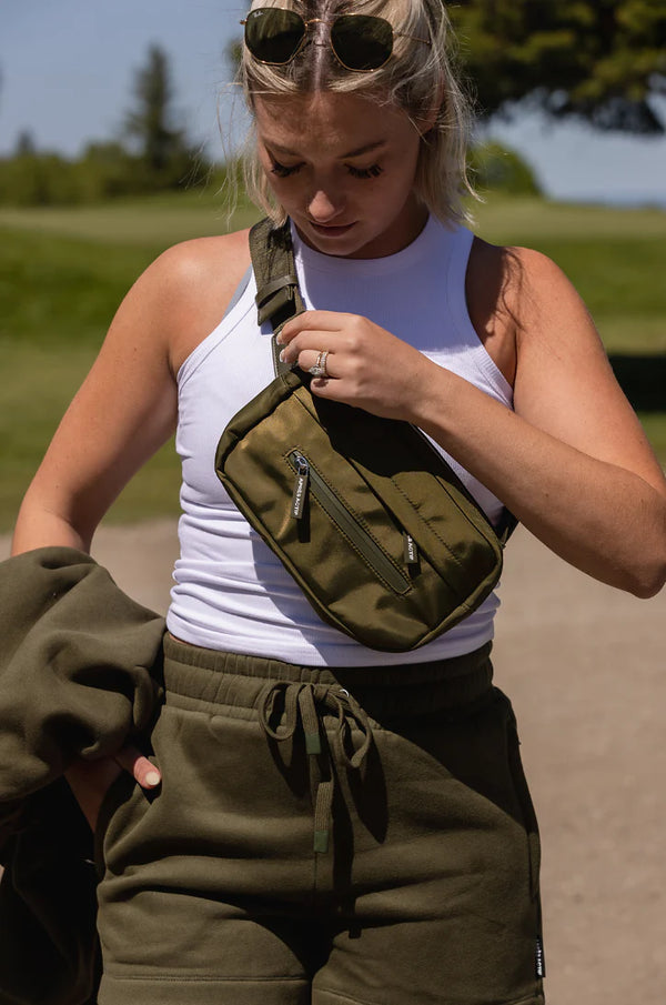 Après Belt Bag - Pine | Après Actif Handbag Après Actif    prem. clothing boutique Chatham, Ontario, Canada
