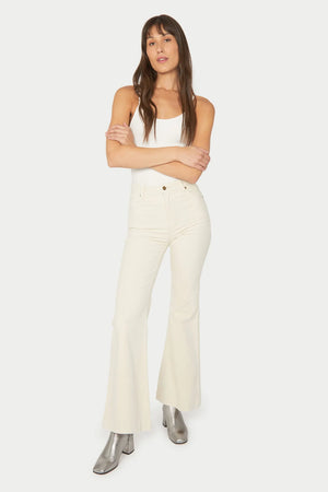 Eastcoast Flare - Vanilla Cord | Rolla's Jeans Pants Rolla's Jeans 26 prem. clothing boutique Chatham, Ontario, Canada