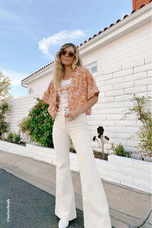 Eastcoast Flare - Vanilla Cord | Rolla's Jeans Pants Rolla's Jeans    prem. clothing boutique Chatham, Ontario, Canada