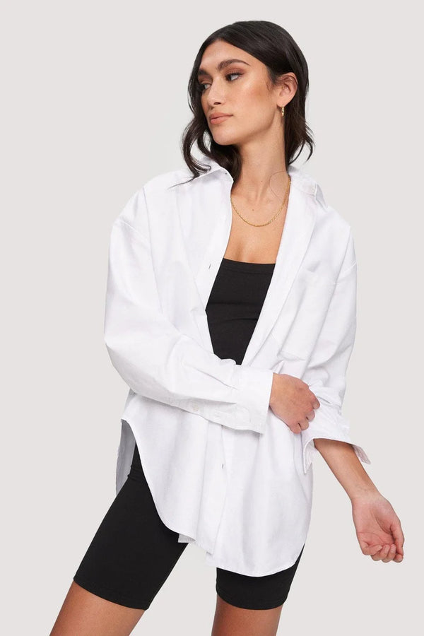 Oxford Blouse | White | Kuwalla  prem. X-Small   prem. clothing boutique Chatham, Ontario, Canada