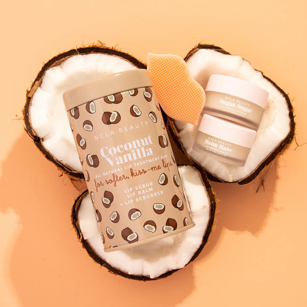 Coconut Vanilla Lip care set + Lip Scrubber | NCLA Beauty  NCLA Beauty    prem. clothing boutique Chatham, Ontario, Canada