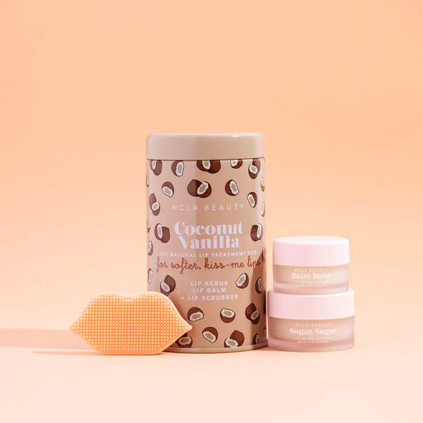Coconut Vanilla Lip care set + Lip Scrubber | NCLA Beauty  NCLA Beauty    prem. clothing boutique Chatham, Ontario, Canada