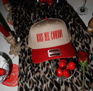 Kiss Me Cowboy Trucker Hat Hat prem. prem. clothing boutique Chatham, Ontario, Canada