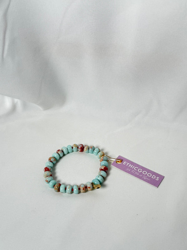 Bold Stone Bracelet - Shoushan Rondelle - Ethic Goods jewelry prem. prem. clothing boutique Chatham, Ontario, Canada