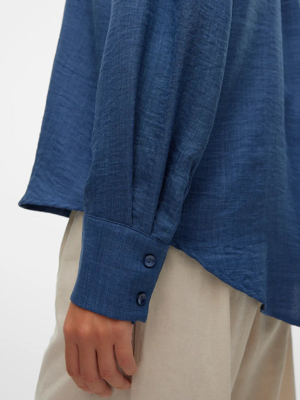 VMMelaney Queeny LS Shirt - Vero Moda Shirt prem. prem. clothing boutique Chatham, Ontario, Canada