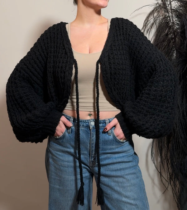 Kenzie Knit Bolero Sweaters prem. prem. clothing boutique Chatham, Ontario, Canada