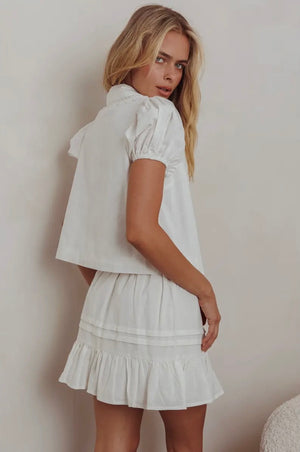 Santorini Tie Top Tops prem. prem. clothing boutique Chatham, Ontario, Canada
