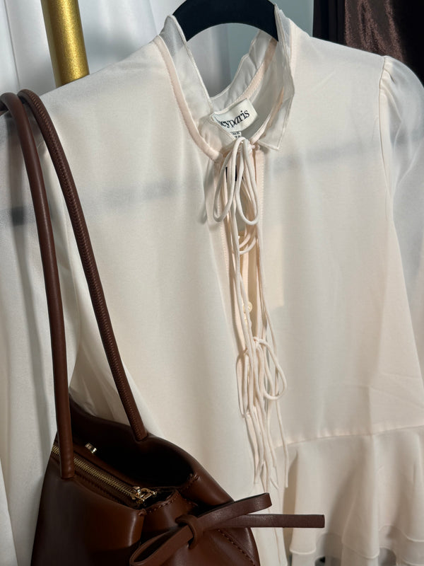 Petal Tie Blouse - Lucy Paris