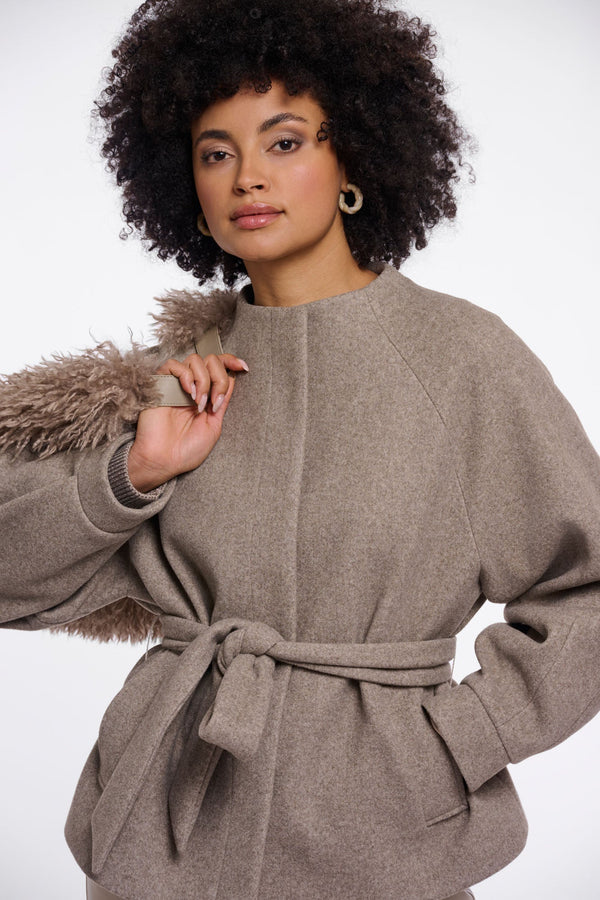 Cornelia Short Coat - Rino & Pelle Jacket prem. prem. clothing boutique Chatham, Ontario, Canada