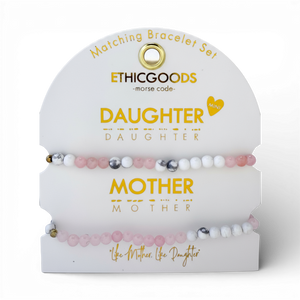 Morse Code Matching Set - Mother & Daughter - Ethic Goods jewelry prem. prem. clothing boutique Chatham, Ontario, Canada