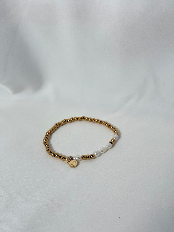 Morse Code Stacking Bracelet - Love Pearl - Ethic Goods jewelry prem. prem. clothing boutique Chatham, Ontario, Canada