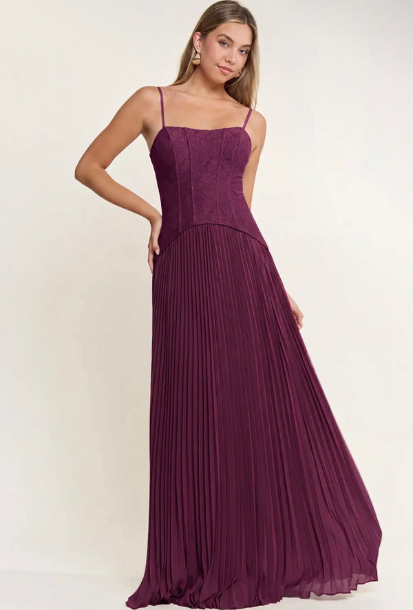 Juliette Corset Pleated Dress - Maniju