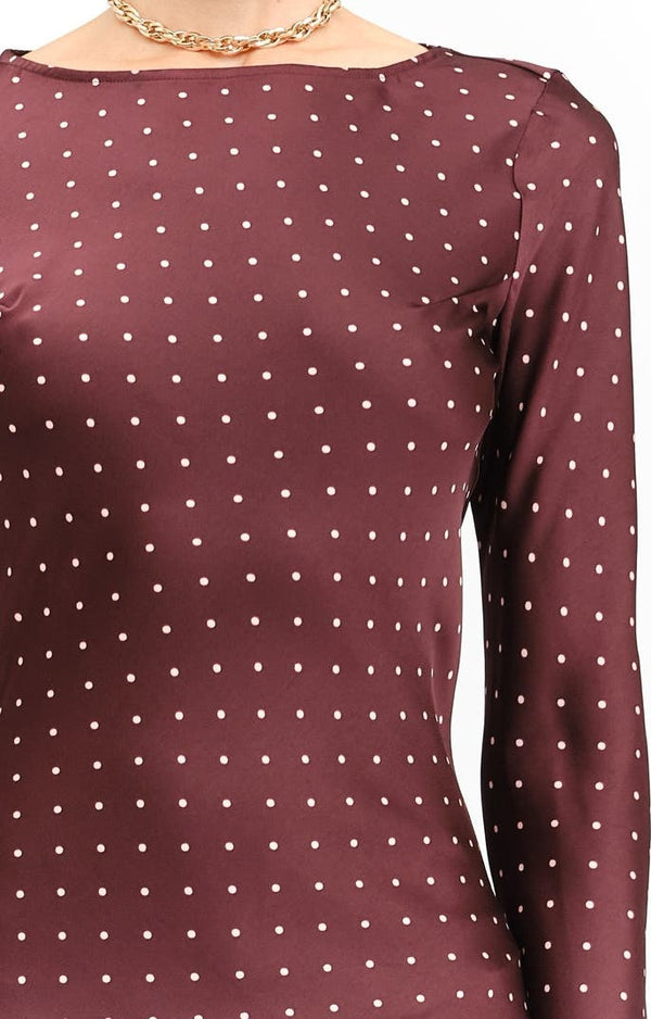 Georgie Dot Dress Dresses prem. prem. clothing boutique Chatham, Ontario, Canada