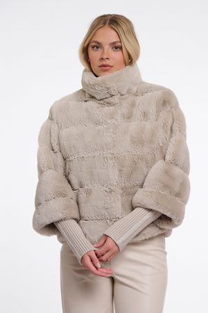 Feline Faux Fur Jacket - Rino & Pelle Jacket prem. prem. clothing boutique Chatham, Ontario, Canada