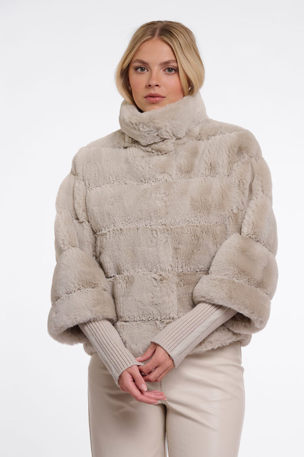 Feline Faux Fur Jacket - Rino & Pelle Jacket prem. prem. clothing boutique Chatham, Ontario, Canada