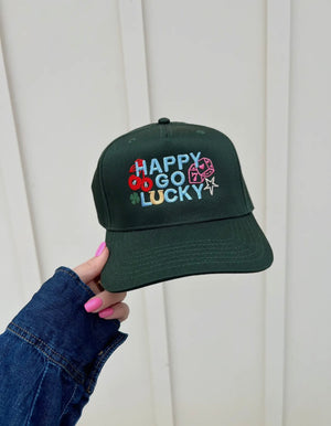 Happy Go Lucky Trucker Hat prem. prem. clothing boutique Chatham, Ontario, Canada