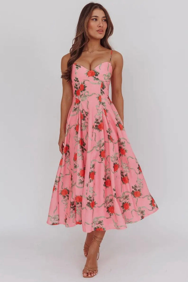 Jorja Vibrant Floral Maxi Dress - One and Only Collective Dresses prem. prem. clothing boutique Chatham, Ontario, Canada