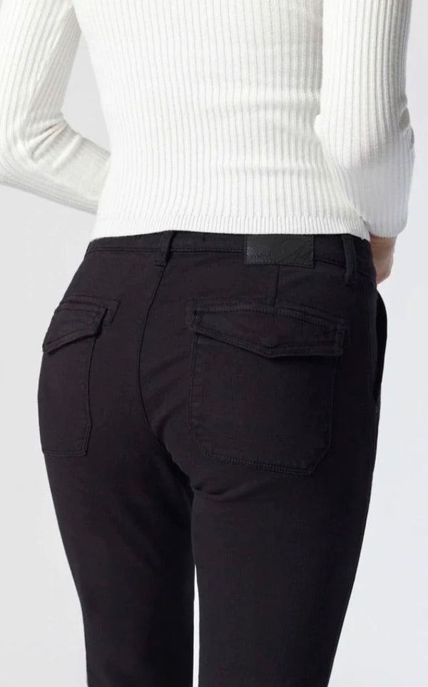 Ivy Slim Cargo Pants | Black | Mavi  Mavi Jeans    prem. clothing boutique Chatham, Ontario, Canada