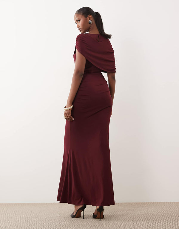 VMKassandra Cape Maxi Dress - Vero Moda Dresses prem. prem. clothing boutique Chatham, Ontario, Canada