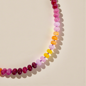 Bold Stone Necklace - Sunset - Ethic Goods jewelry prem. prem. clothing boutique Chatham, Ontario, Canada