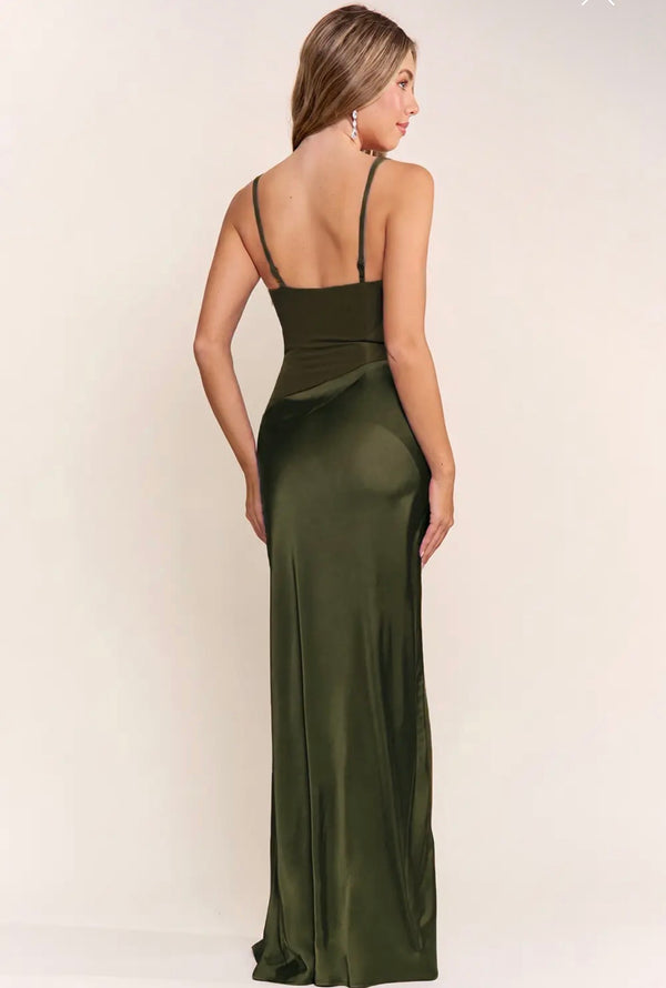 Marissa Corset Satin Dress - Maniju