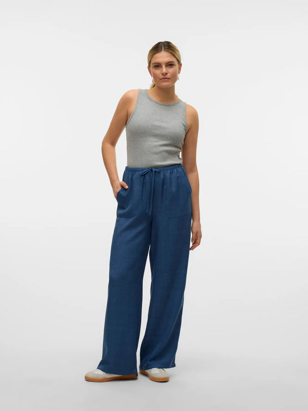 VMMelaney HW Loose Pant- Vero Moda Pants prem. prem. clothing boutique Chatham, Ontario, Canada