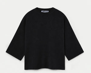 Boxy Black Sweater - WILD PONY Sweater prem. prem. clothing boutique Chatham, Ontario, Canada