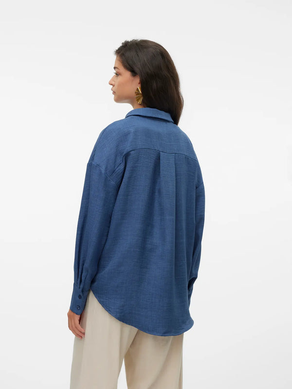 VMMelaney Queeny LS Shirt - Vero Moda Shirt prem. prem. clothing boutique Chatham, Ontario, Canada
