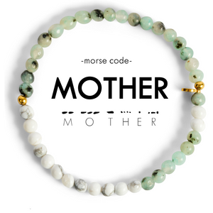 Morse Code Stacking Bracelet - Mother - Ethic Goods jewelry prem. prem. clothing boutique Chatham, Ontario, Canada