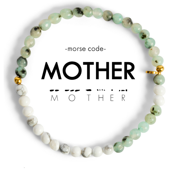 Morse Code Stacking Bracelet - Mother - Ethic Goods jewelry prem. prem. clothing boutique Chatham, Ontario, Canada