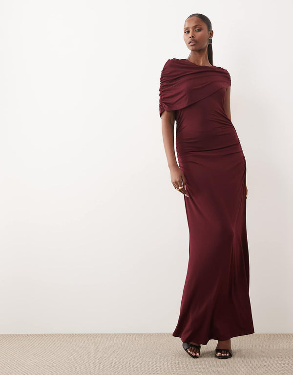 VMKassandra Cape Maxi Dress - Vero Moda Dresses prem. prem. clothing boutique Chatham, Ontario, Canada