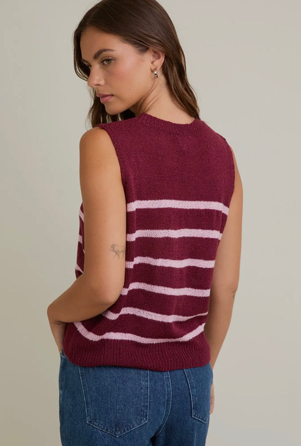 Camille striped top-LeLis Top prem. prem. clothing boutique Chatham, Ontario, Canada