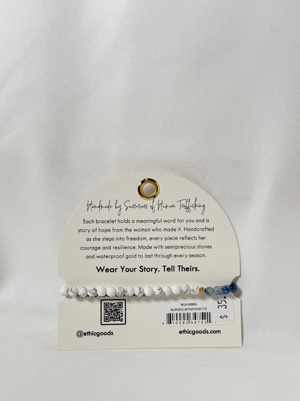 Morse Code Stacking Bracelet - Nurse - Ethic Goods jewelry prem. prem. clothing boutique Chatham, Ontario, Canada