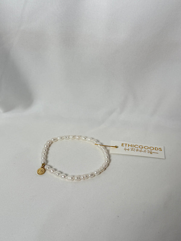 Signature Stacking Bracelet - Mother of Pearl - Ethic Goods jewelry prem. prem. clothing boutique Chatham, Ontario, Canada