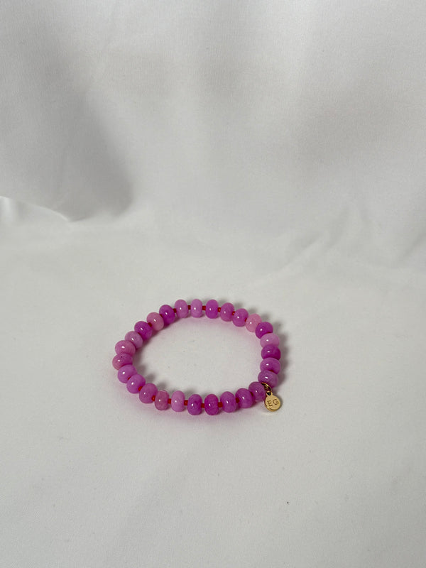 Bold Stone Bracelet - Rose Pink Quartz - Ethic Goods jewelry prem. prem. clothing boutique Chatham, Ontario, Canada