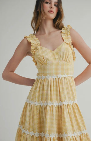 Daisy Tiered Maxi Dress Dresses prem. prem. clothing boutique Chatham, Ontario, Canada