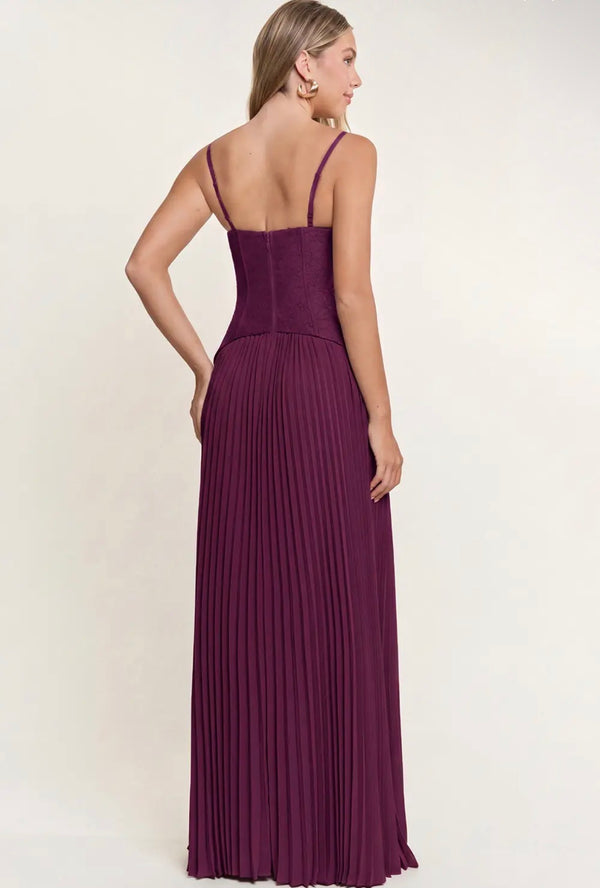 Juliette Corset Pleated Dress - Maniju