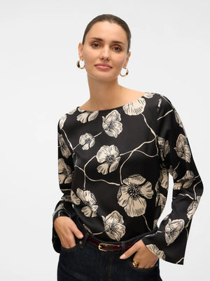 Elena Satin Top - VERO MODA prem. prem. clothing boutique Chatham, Ontario, Canada