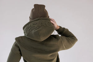 Embossed Hoodie | Pine | Apres Actif Sweater Après Actif X-Small   prem. clothing boutique Chatham, Ontario, Canada