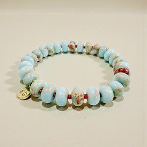 Bold Stone Bracelet - Shoushan Rondelle - Ethic Goods jewelry prem. prem. clothing boutique Chatham, Ontario, Canada