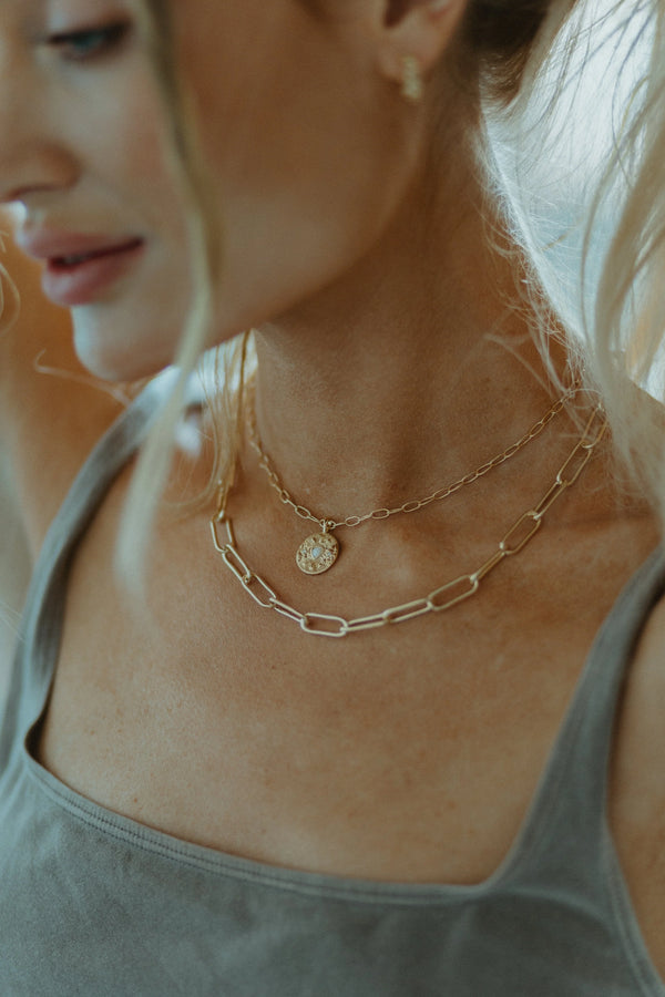 Paperclip Chain Necklace | Silver  eLiasz and eLLa    prem. clothing boutique Chatham, Ontario, Canada