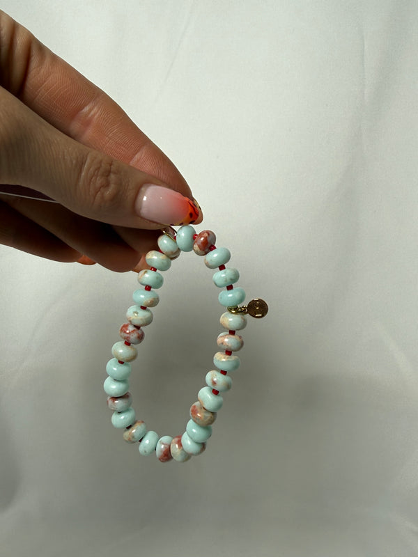 Bold Stone Bracelet - Shoushan Rondelle - Ethic Goods jewelry prem. prem. clothing boutique Chatham, Ontario, Canada