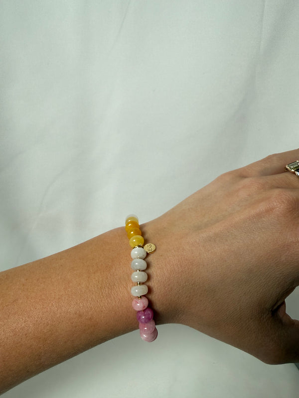 Bold Stone Bracelet - Pink Lemonade - Ethic Goods jewelry prem. prem. clothing boutique Chatham, Ontario, Canada