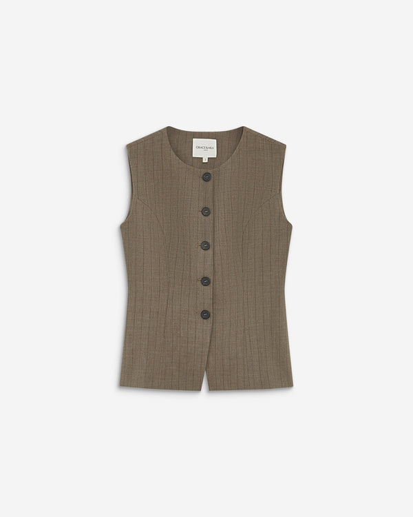 Aristide Tailored Vest - Grace & Mila