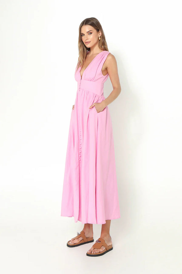 Cleo Maxi Dress | Pink | Madison the Label Dress Madison the Label X-Small   prem. clothing boutique Chatham, Ontario, Canada