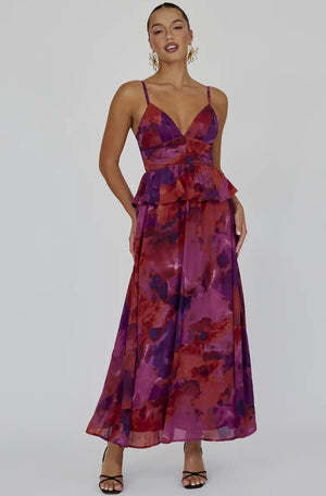 Dark Rose Maxi Dress Dresses prem. prem. clothing boutique Chatham, Ontario, Canada