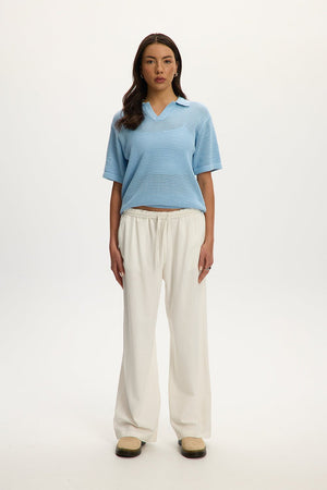 Freya Linen Wideleg Pant Pants prem. prem. clothing boutique Chatham, Ontario, Canada