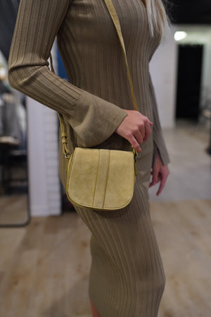 Scarlett Crossover Bag | Lemon | ONLY Handbag ONLY    prem. clothing boutique Chatham, Ontario, Canada