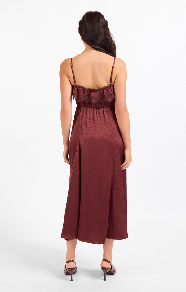 Ceremony Lace Trim Midi - Sadie and Sage